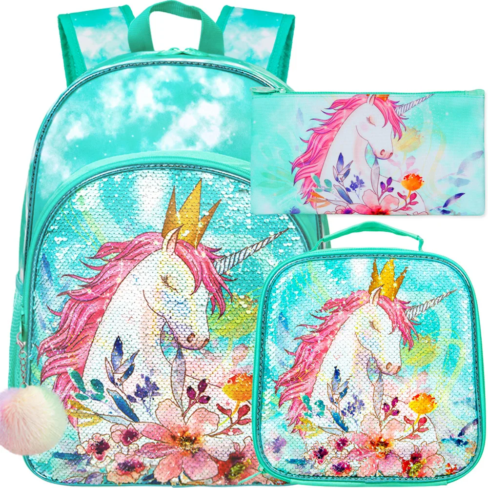 vidhi Shoppy Unicorn Sequin Bags for Kids – Glitter Bag for Girls – Small  Backpack for Picnic Outdoor