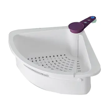 

Folding And Retractable Kitchen Sink Rack Which Is Plastic And Can Be Used For Washing Vegetables Or Bowls.