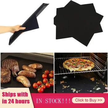 

2pcs BBQ Accessories Non-stick Grill Mat Barbecue Outdoor Baking Pad Reusable Cooking Plate For Party Tools bbq grill mat