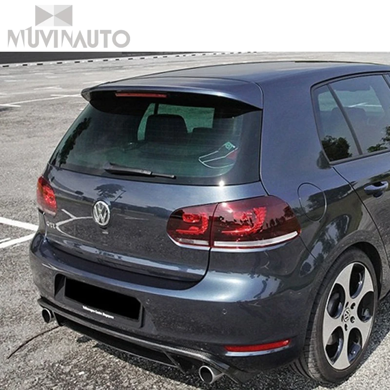 Для Volkswagen Golf 6 для GT I углеродное волокно задняя часть кузова люкс автомобильный диффузор 2010-2013