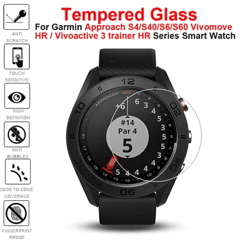 

For Garmin Approach S4 S6 S60 S40 Tempered Glass Screen Protector Film For Garmin vivomove vivoactive 3 trainer HR Smart Watch