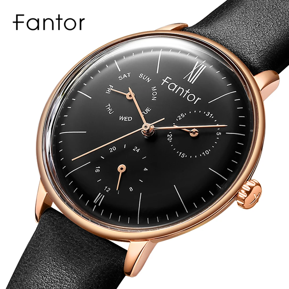 Fantor брендовые роскошные часы для женщин кварцевые с хронографом дамские