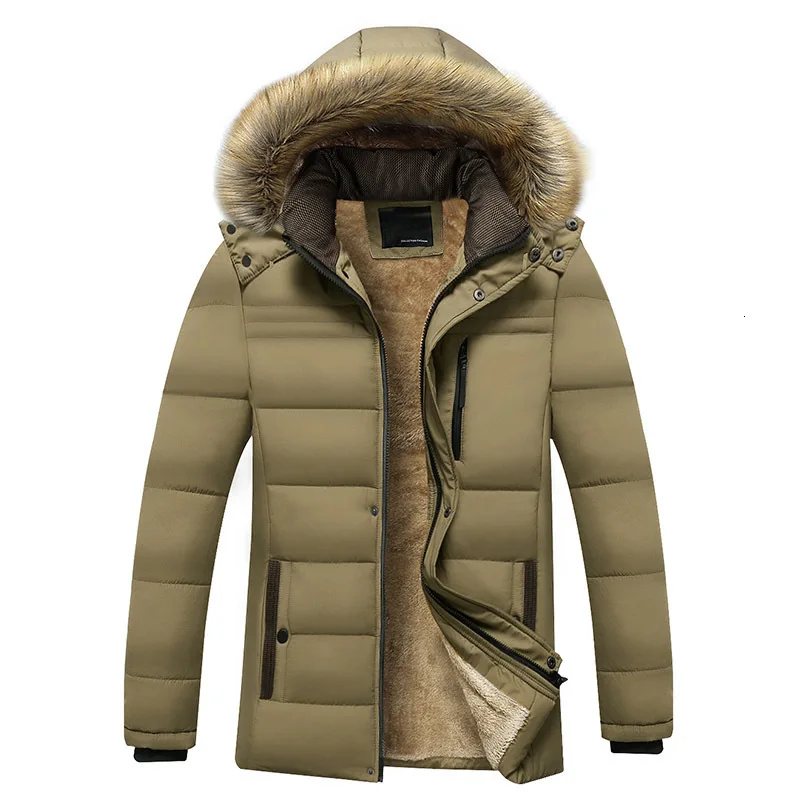 

Winter Long Cotton-padded Clothes Increase Down Thickening Cotton-padded Jacket Dress
