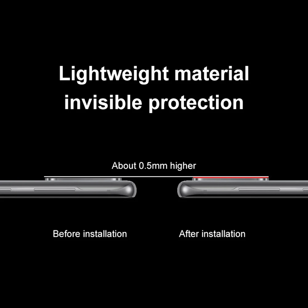 Premium 3D Curved Lens Protector - Ultra-Clear Camera Cover Glass