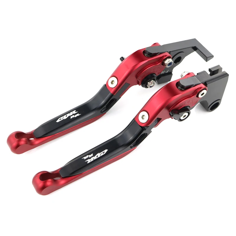 black red Для Honda CBR600RR 2007 2008 2009 2010 2012 2013 складной регулируемый мотоцикла с ЧПУ сцепные рычаги CBR 600RR 2007 - Цвет: black red