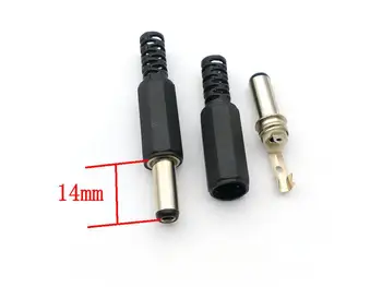 

100pcs DC 5.5mmx2.1 mm Power cable Male Plug Connector dc 5.5*2.1 mm
