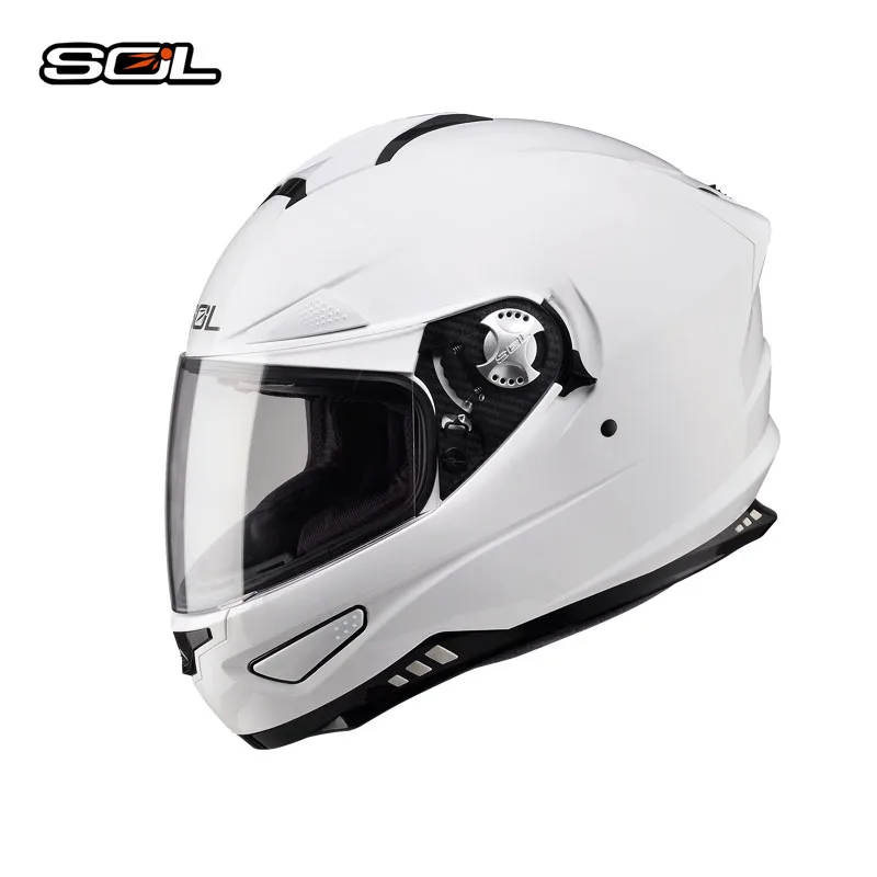 SOL SF-5, двойной козырек, мотоциклетный шлем, флип-ап, шлем для мужчин и женщин, полный шлем для мотокросса, шлем с точечной сертификацией - Цвет: H