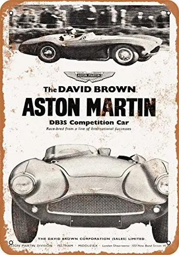 Металлический знак 1955 Aston-Martin DB3S соревнование автомобиль-винтажный внешний вид