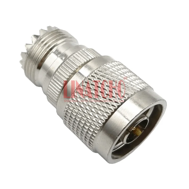 50 Ohm Brass RF N Male to UHF Female SO239 Car Two Way Radio Antenna Adpater Connector