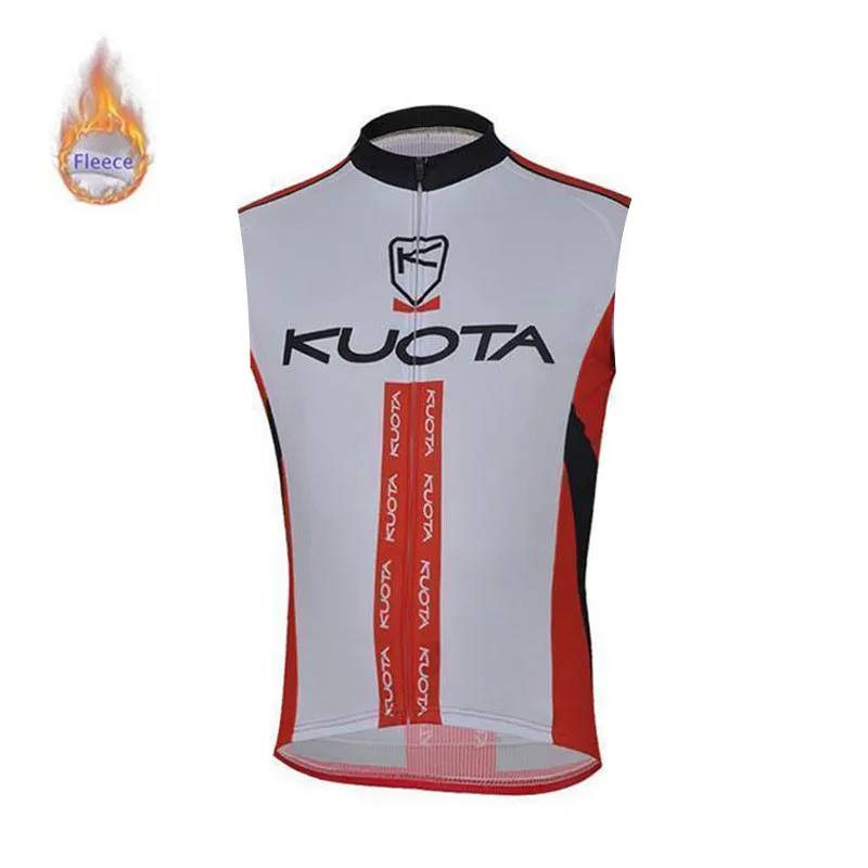 KUOTA Зимняя Теплая Флисовая велосипедная майка без рукавов Ropa ciclismo hombre велосипедная одежда велосипедная Одежда Майо Ciclismo Топы - Цвет: 6