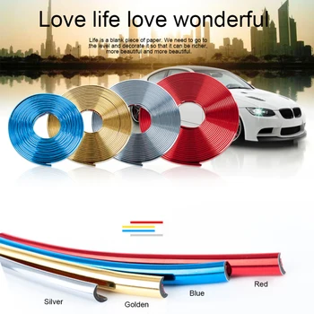 

Car Wheel Sticker Tire Rim Strip 8M Car Decoration Strip Car Grilles Decoration Strips car Wheel Protector Car-styling