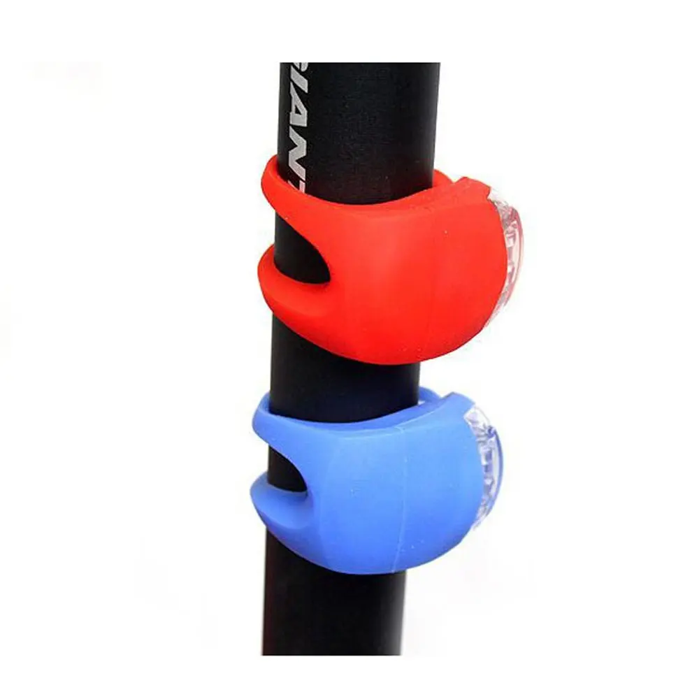 Cyrusher Silicone Safety Warning Light 3 Mode Bicycle Light Helmet LED Flash Front Wheel Bike Light Cycle Rear Tail Frog Light