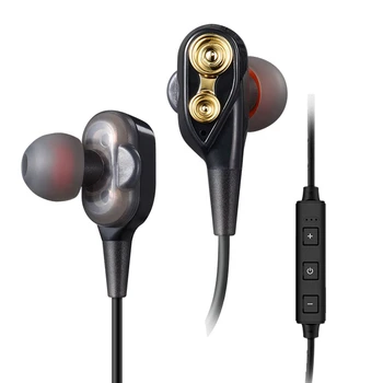 

Bluetooth Earphone Wireless Double Moving Motion Bluetooth Auriculares Humanized Line Control Design Headset Cuffia