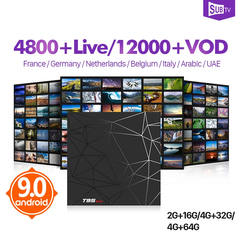 

IPTV France Arabic Portugal Italia IPTV Subscription T95 MAX Android 9.0 Tv Box Sansat IPTV Germany Belgium Spain France IP TV