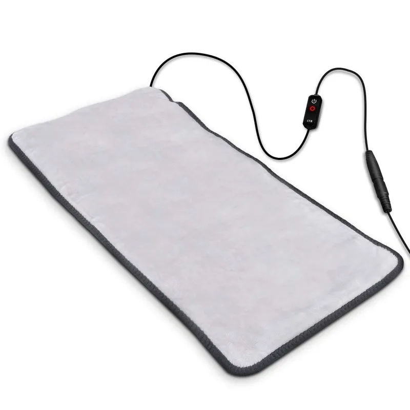 

Far-lnfrared Heating Pads Ultra Soft Heat Pad for Back Shoulder Pain Relief Fast Heating Graphene Heating Element 12"x 24"(Grey)