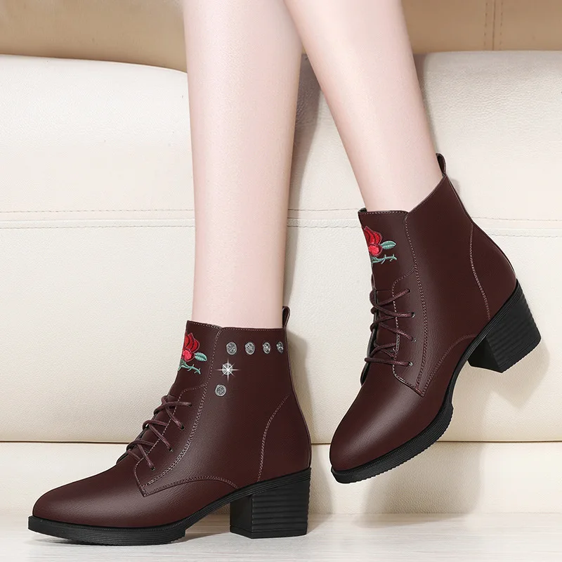 

Martin Boots Women's British-Style Chunky-Heel WOMEN'S Ankle Boots 2019 Autumn And Winter New Style Boots WOMEN'S Shoes Small Le