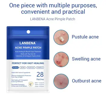 

28PCS Acne Patch Skin Tag Remover Patch Ance Pimple Patch Plaster Acne Cream Hydrocolloid Master Quick Absorb Patch Face Care