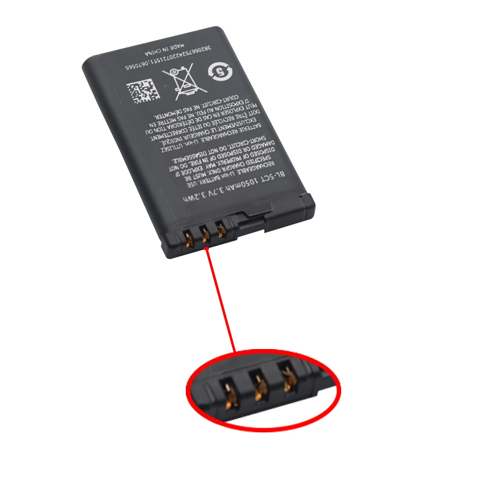 BL 5CT аккумулятор для Nokia 1050mAh 3720C 5220XM 6303C 6730C C5 00 6030C 6303i литий полимерные
