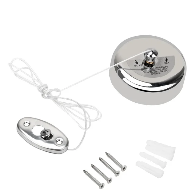 Clothes Drying Rack Rope Home Storage Stainless Steel Retractable Clotheslines Clothes Dryer Organiser Laundry Hanger Stainless steel