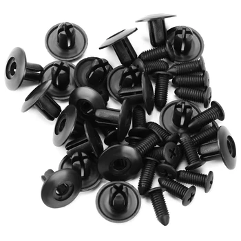 

8mm Black Auto Fastener Car Bumper Clip for Kia Sportage Cerato Optima k5 Rio Carens Rondo Cee'd Picanto k2 Soul Sorento