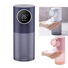 Automatic Foaming Soap Dispenser Contactless , Intelligent W/Room Temperature And Battery Capacity Display