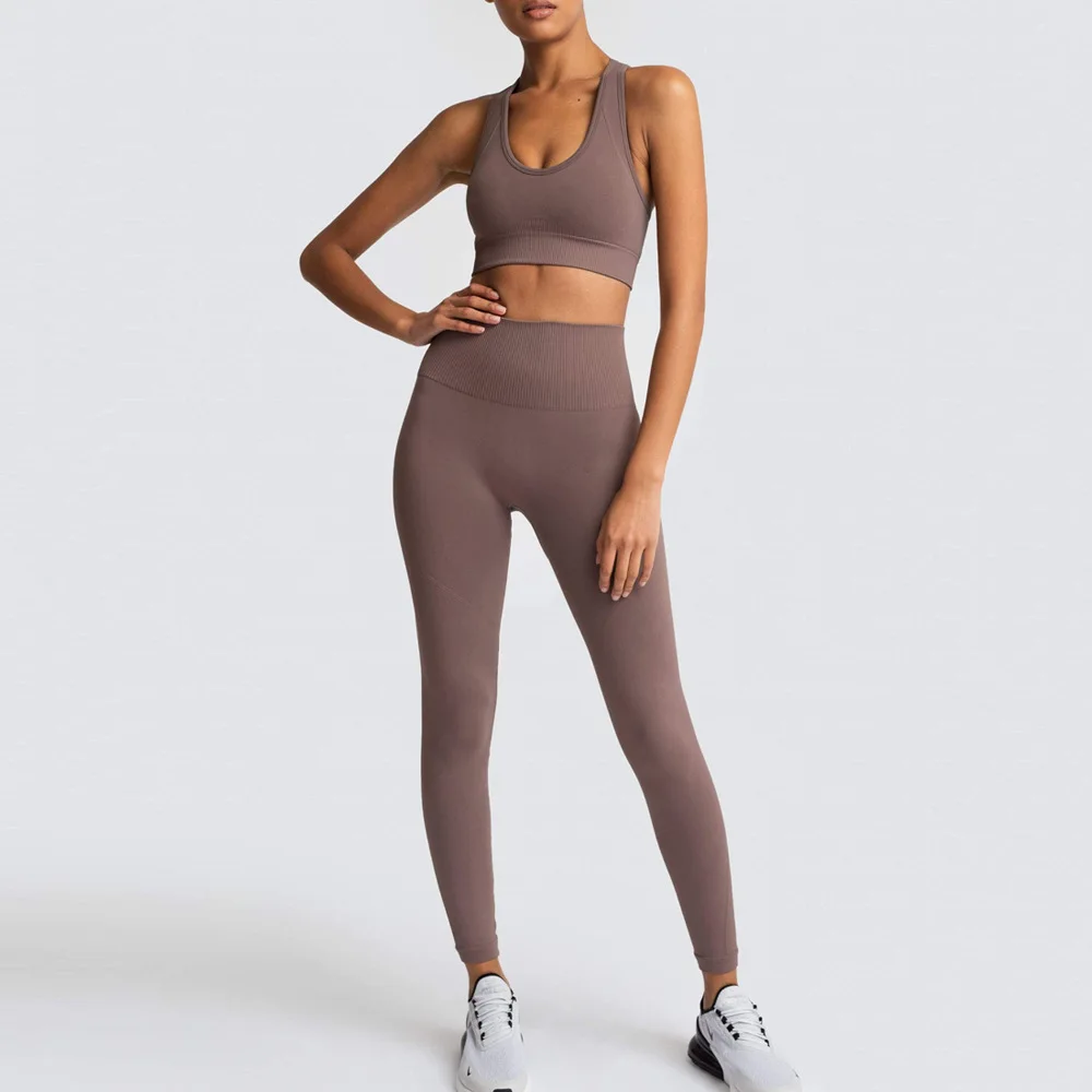 gym bra and leggings
