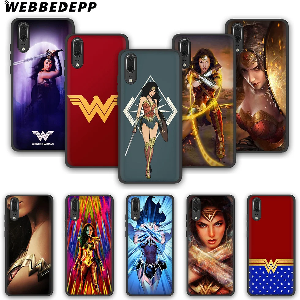 WEBBEDEPP Wonder Woman Модный мягкий чехол для телефона Huawei P10 P20 P30 Lite Pro Y6 Y7 Prime 2018 Y9 2019 |