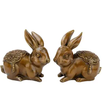 

Copper Statue Pure copper rabbit wealth rabbit to rabbit brass rabbit ornament