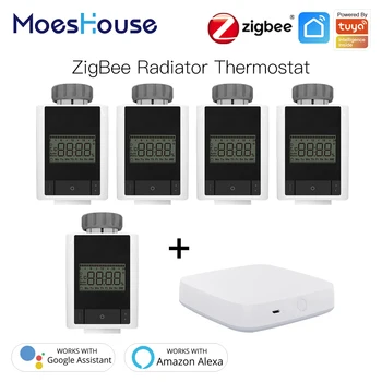

Tuya ZigBee 3.0 Smart Thermostatic Radiator Valve Home Thermostat Heater TRV Voice Control with Alexa Google home Smart Life