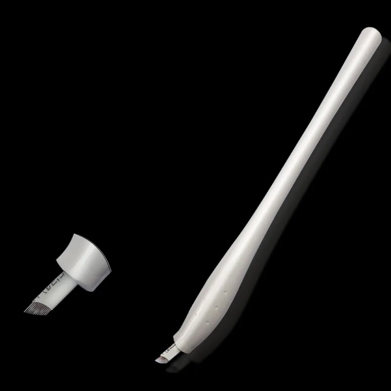 Disposable Microblading Pen Permanent Makeup Tattoo Needles 9/12/14/16/21CF18 U Shape Blades