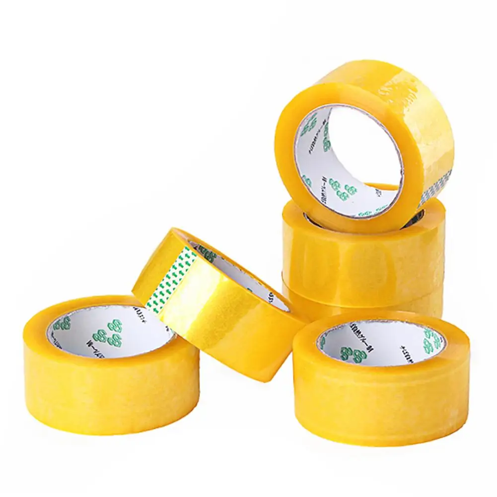6Pcs 4.5cm Transparent Tapes High Strength Packing Stop Leaks Seal Adhesive Tape Hardware Adhesives Home Office Gadget Supplies