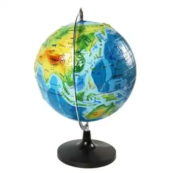 

Three-dimensional topographic globe with a diameter of about 32cm