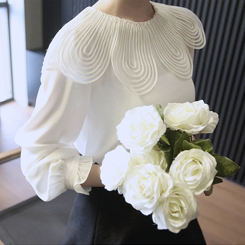 

2019 Blusas Mujer De Moda Autumn Korean Fashion Women Blouse Women Casual Elegant Blouses Long Sleeve Shirt A176