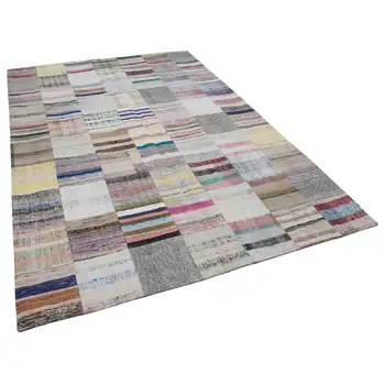 

201x300 Cm Multicolor Handmade Rugs Patchwork Rug-7x10 Ft