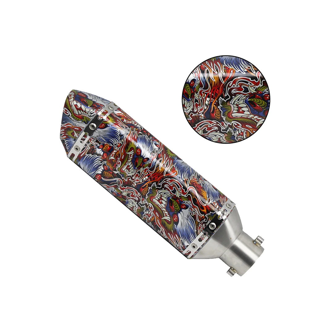 Alconstar-38-51 мм мотоцикл Akrapovic Yoshimura выхлопная труба глушителя с DB Killer подходит для Kawasaki Z7250 NINJA для Yamaha - Цвет: Q 06