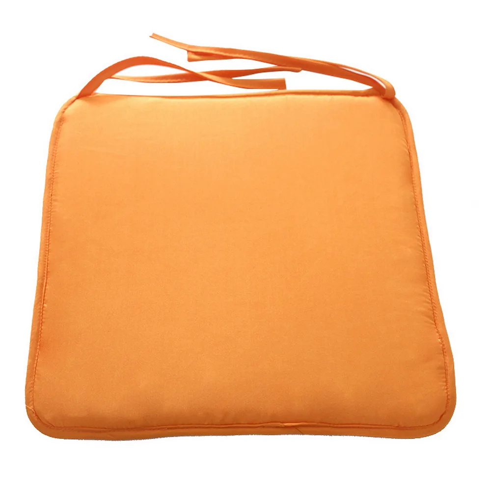 orange 37x37cm Новинка, 40x40 см, Нескользящая подушка для дивана, одноцветная квадратная подушка для сиденья, подушка для стула, мягкая подушка, новая подушка для стула - Цвет: orange 37x37cm
