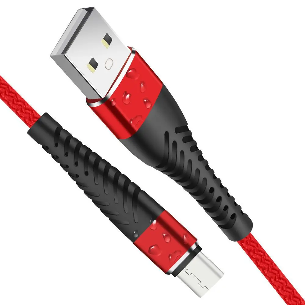 Usb кабель для быстрой зарядки и передачи данных с нейлоновой оплеткой, зарядное устройство, кабель для зарядки типа c, micro usb, iphone, samsung Galaxy S10, S10E, S9, S8, Note