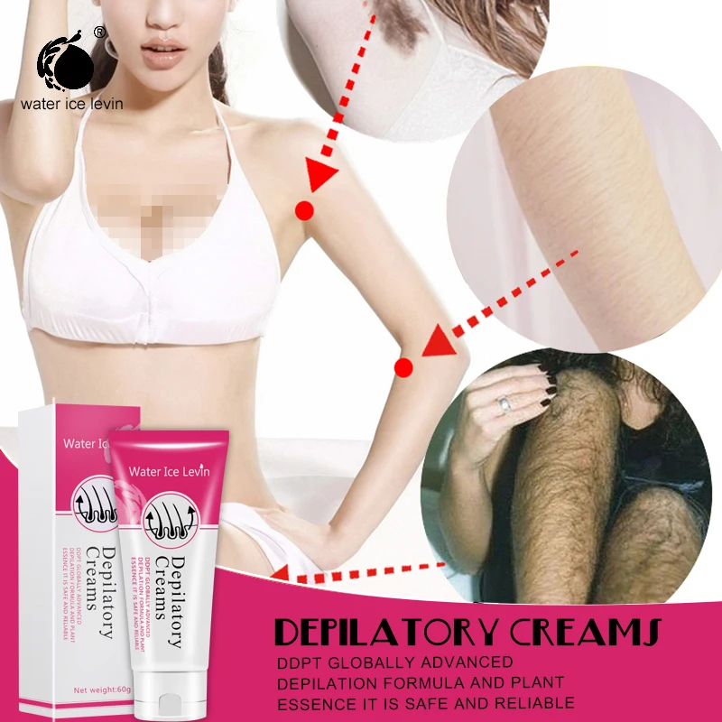 60 г безболезненное удаление волос крем для депиляции лица шеи ног средство