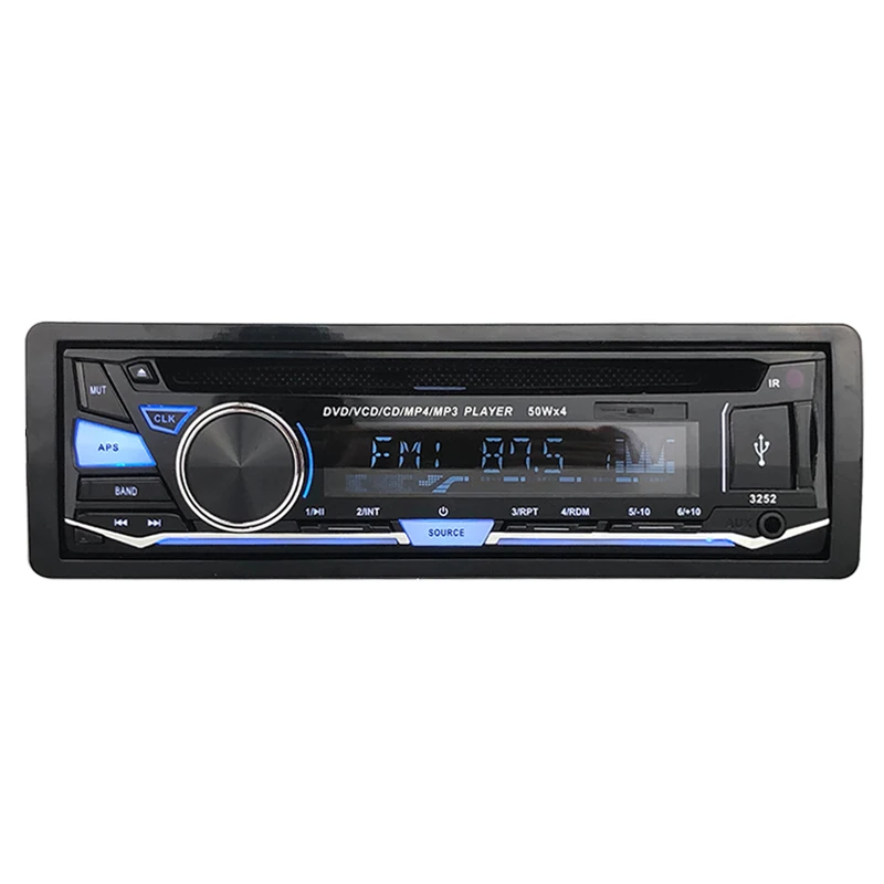 BT Bluetooth FM AUX в USB SD карта CD DVD MP3 плеер аудио музыка с пультом дистанционного управления 1 DIN съемная панель автомобиля Радио стерео