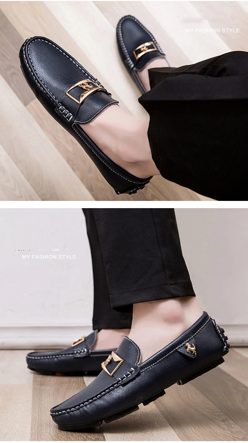 Летние мужские лоферы из дышащего материала Обувь из искусственной кожи для мужчин Повседневное Мокасины, обувь для вождения Бизнес лодка Мужская обувь
