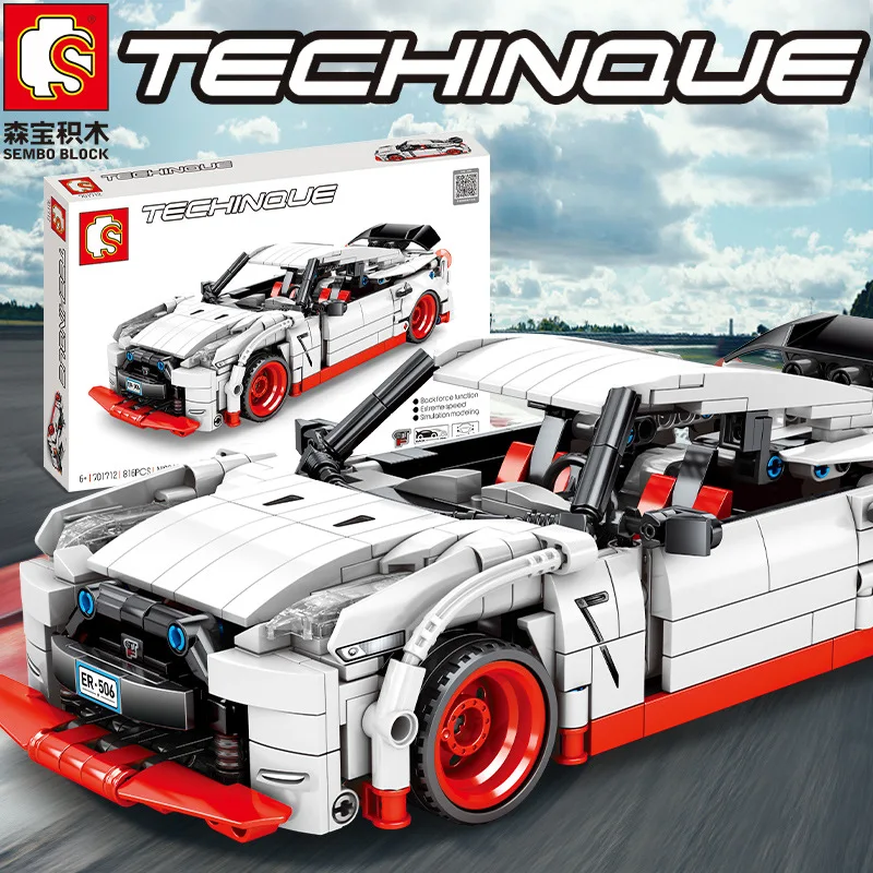 Блоки SEMBO Super Race Car GTR Technic конструктор модель автомобиля развивающая игрушка
