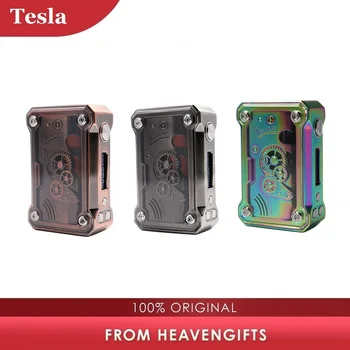 

New Original 220W Tesla Punk TC Box MOD with RGB LED flash mode & Bright OLED Screen Punk Style Design Electronic Cigarette Mod