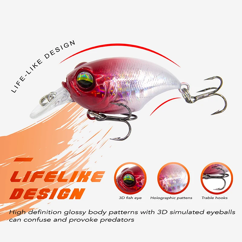 Banshee 42mm 8g Crankbaits Fishing Wobblers For Pike Wobbler For Trolling Minnow Crankbait Floating Perch Zipbaits Lipless Lure