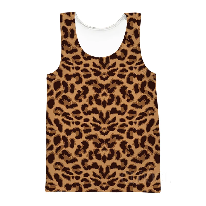 Tank Tops 2 Летние сексуальные леопардовые топы на бретелях с 3D принтом для мужчин и женщин, уличная майка, модная футболка без рукавов, одежда майка для спортзала hombre - Цвет: Tank Tops 2