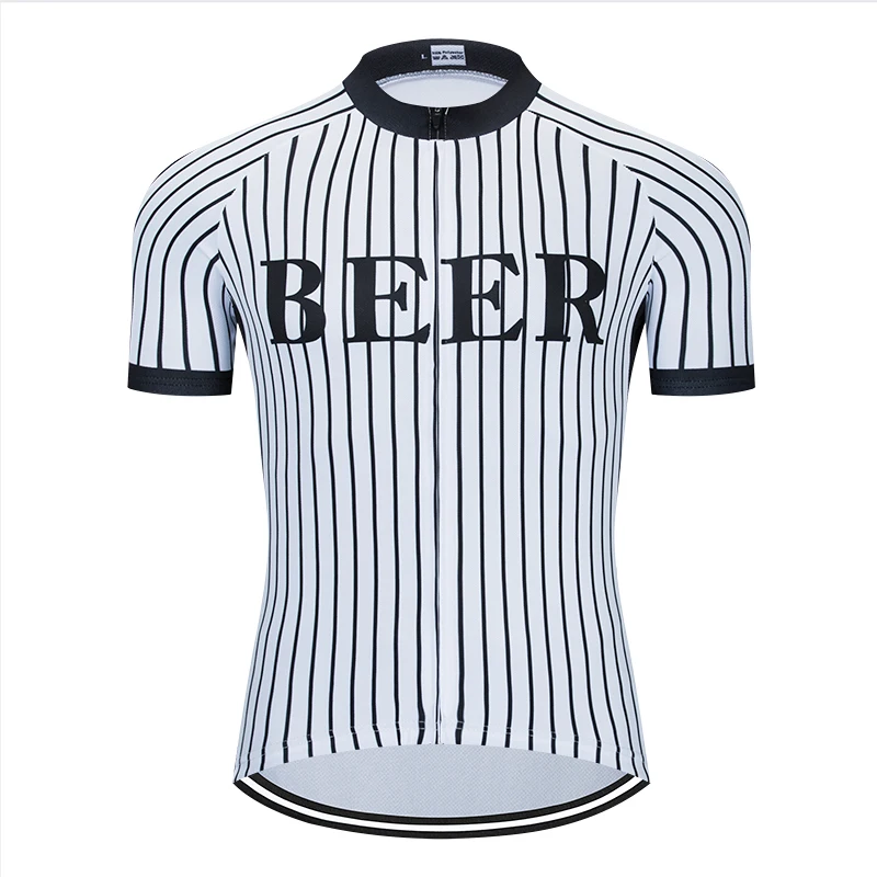 thumbnail image 1 of Camisetas de ciclismo para hombre Moxilyn, mono de ciclismo, ropa de ciclismo para bicicleta de montaña, transpirable, absorbente del sudor, de secado rápido, me encanta la cerveza, 1 of 5