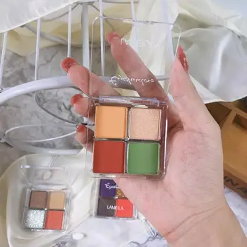 

Waterproof four - palace check eye shadow tray nine - color keyboard eye shadow