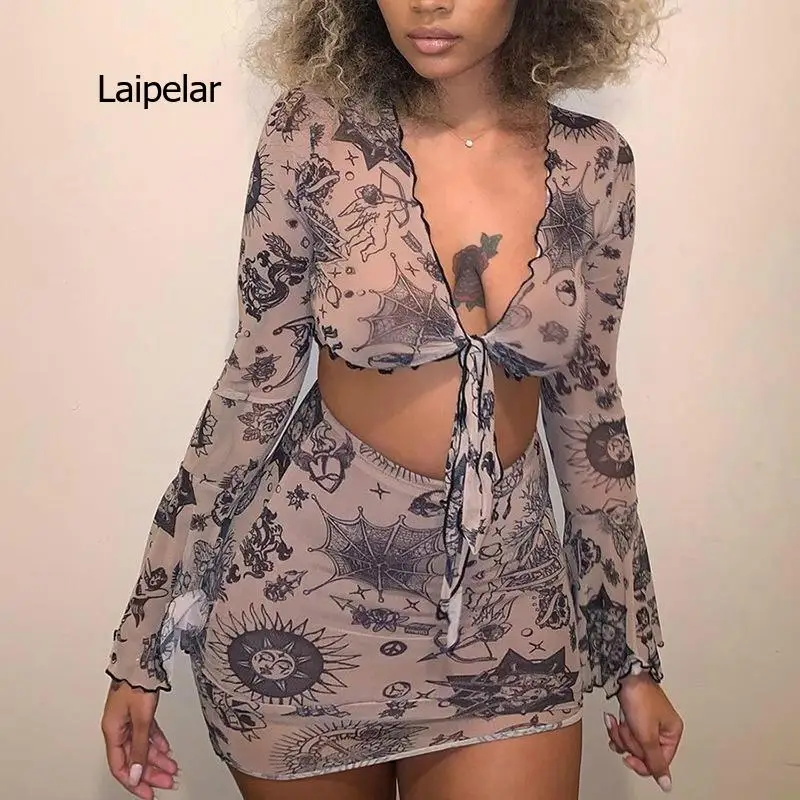 

Новинка Весна 2021, женская одежда, футболка с расклешенным рукавом и V-образным вырезом, модная сумка, узкая юбка на ягодицы