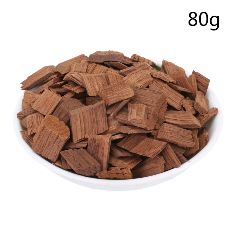 80g Oak Chips Household Brewing Whiskey Brandy Wine Making Accessories Medium Toasted Oak Chips Winery Wine Making Supply