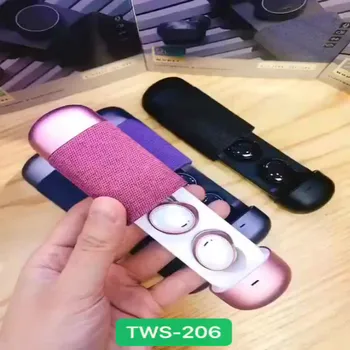 

TWS 206 Wireless Bluetooth Earphone V5.0 Handfree Sport Earpiece with Microphone Noise Reduction Earphone Pk A6S TWS for Android
