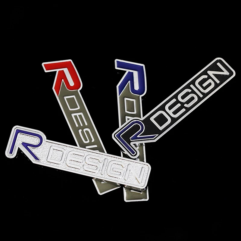 Автомобильный 3D металлический RDESIGN логотип Стикеры для Volvo XC90 S60 CX60 S80 V40 S40 XC70 V60 XC40 V90 эмблемы для багажника значок для тела Fender Стикеры s